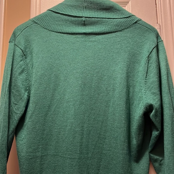 New green sweater dress - large, Live Life Designs  - 100% Merino wool - Picture 3 of 5
